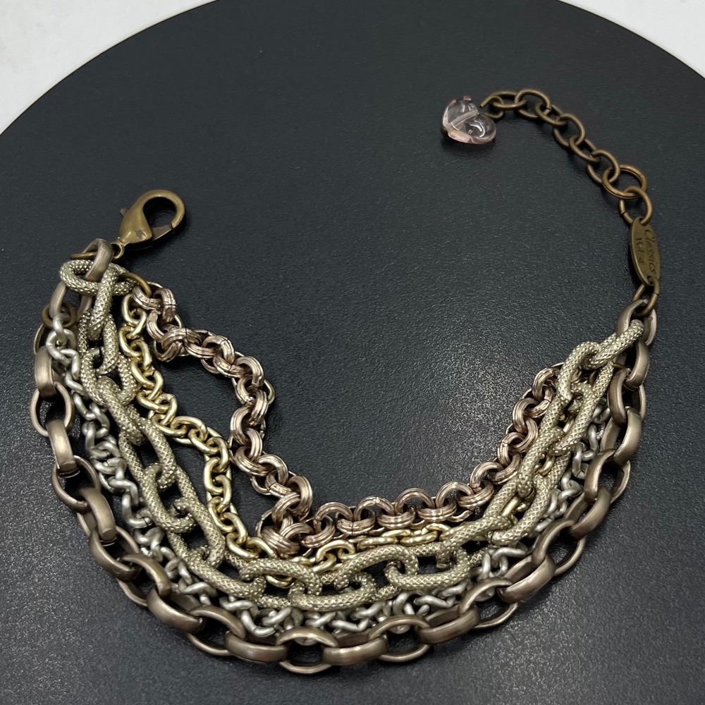 Sabika Classics Vol. 4 Multi-Strand
Chain Bracelet Mixed Metal
Retired Rare